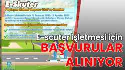 E-scuter işletmesi için başvurular alınıyor