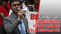 Ekmeğimizle oynayanları asla unutmayız
