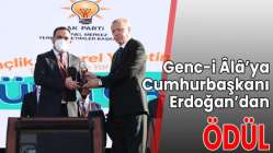 Genc-i Âlâ’ya Cumhurbaşkanı Erdoğan’dan Ödül