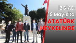 İZGİAD 19 MAYIS'TA ATATÜRK HEYKELİNDE