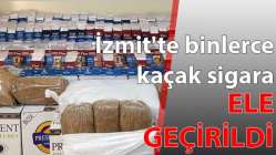 İzmit'te binlerce kaçak sigara ele geçirildi