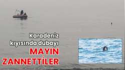 Karadeniz kıyısında dubayı mayın zannettiler