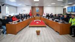 Kış tedbirleri toplantısı Vali İlhami Aktaş başkanlığında yapıldı