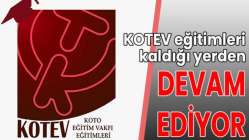 KOTEV eğitimleri kaldığı yerden devam ediyor
