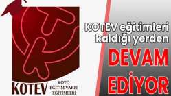 KOTEV eğitimleri kaldığı yerden devam ediyor