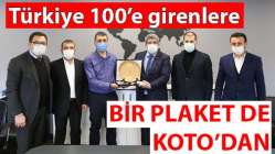 KOTO'dan plaket!