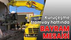 Kuruçeşme tramvay hattında bayram mesaisi