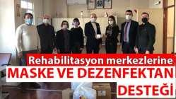 Maske ve dezenfektan desteği