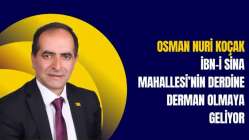 Osman Nuri Koçak İbn-i Sina Mahallesi’nin Derdine Derman Olmaya Geliyor