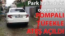 Park halindeki otomobile, pompalı tüfekle ateş açıldı