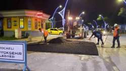 Turan Güneş Caddesi Yol Bakım Timi tarafından asfaltlandı