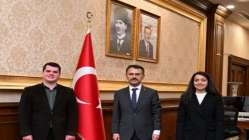 Türkiye Gençlik Birliği Genel Başkanı Kayahan Çetin, Vali İlhami Aktaş'ı Ziyaret Etti