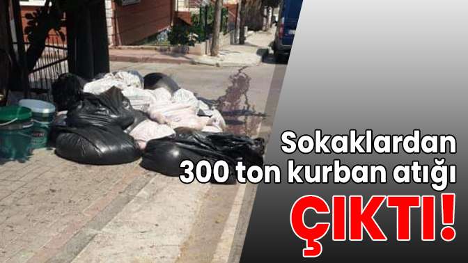 Tüm uyarılara rağmen kurban atıkları yine sokaklardan toplandı