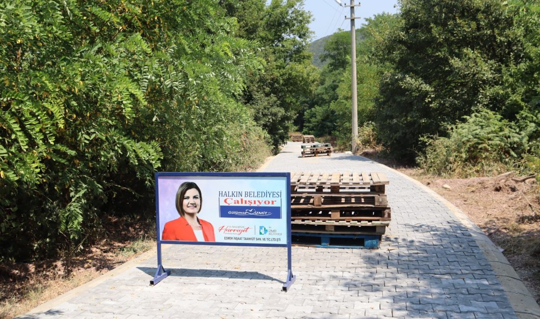 İzmit Belediyesi, Ortaburun Mahallesi’nde yapılan parke yol çalışmasıyla bölge halkı