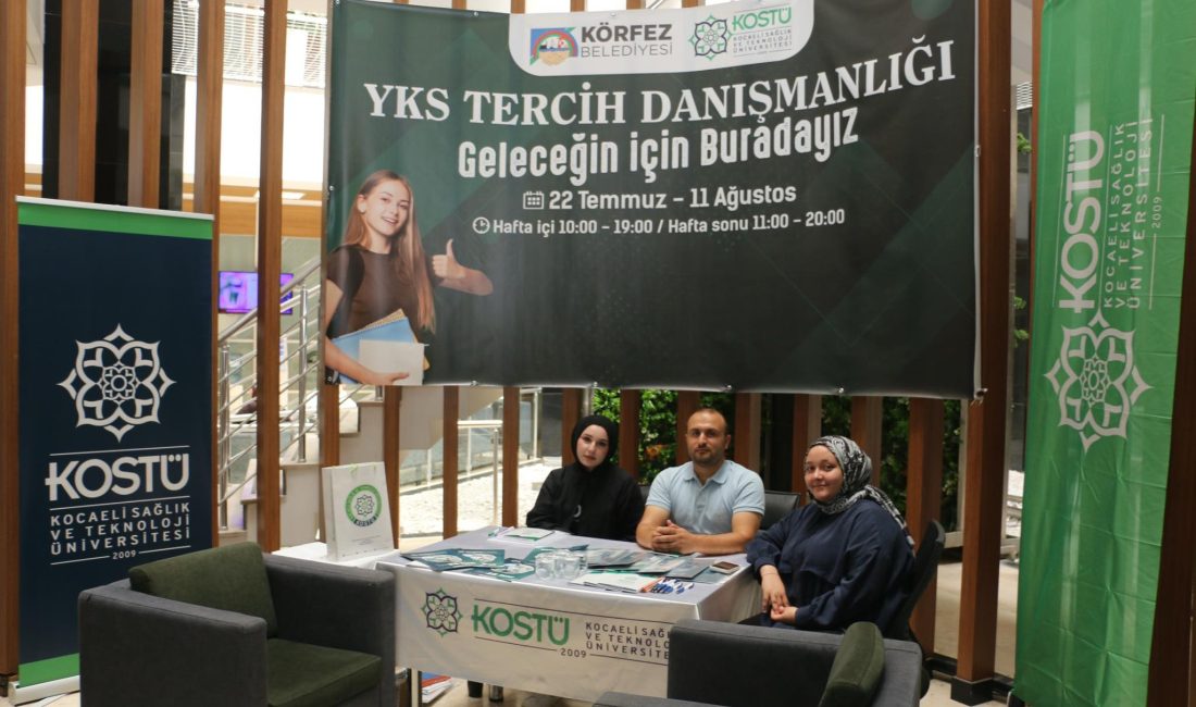 Körfez Belediyesi, Yükseköğretim Kurumları Sınavı (YKS) tercih döneminde yine öğrencilere