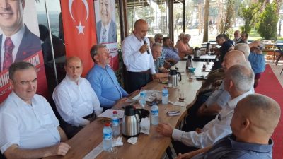 Saadet Partisi Körfez İlçe aylık divan toplantısı teşkilat binası dışına