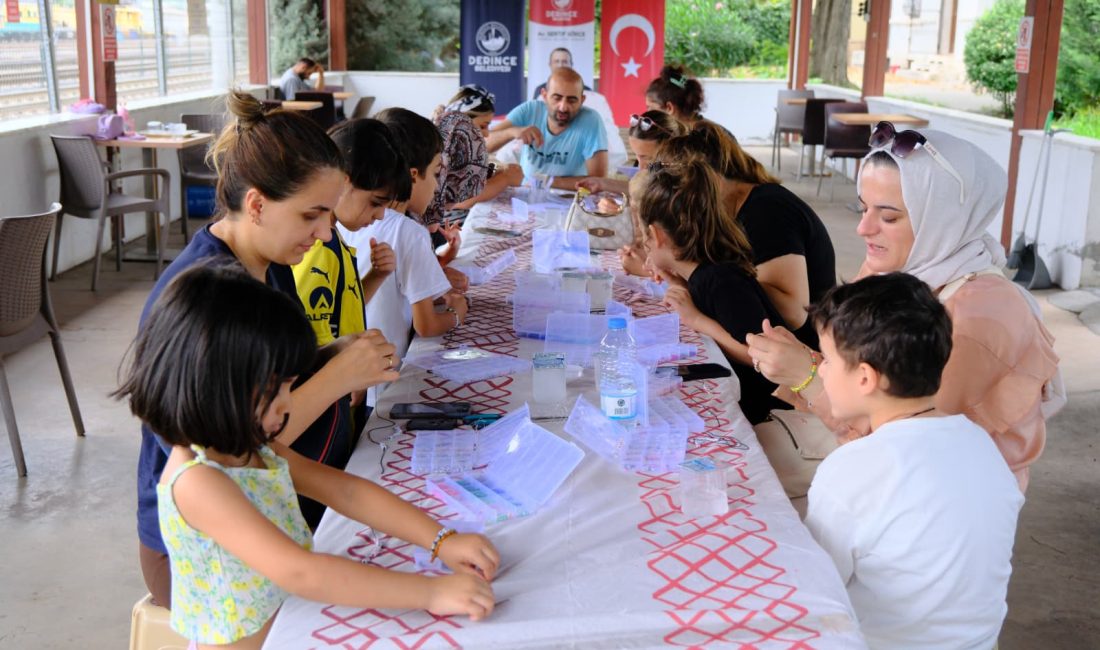 Derince Belediyesi’nin yaz döneminde düzenlediği Çocuk Atölyeleri, mutfak becerileri, takı