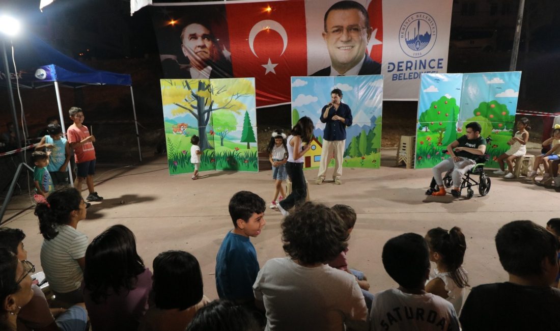 Derince Belediyesi’nin yaz tatili boyunca ücretsiz olarak düzenlediği Mahalle Çocuk