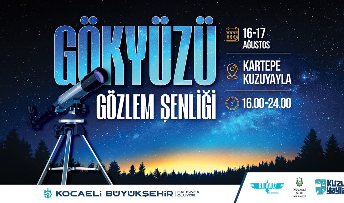 Büyükşehir Belediyesi bünyesinde faaliyet gösteren Kocaeli Bilim Merkezi, yıldızlara en