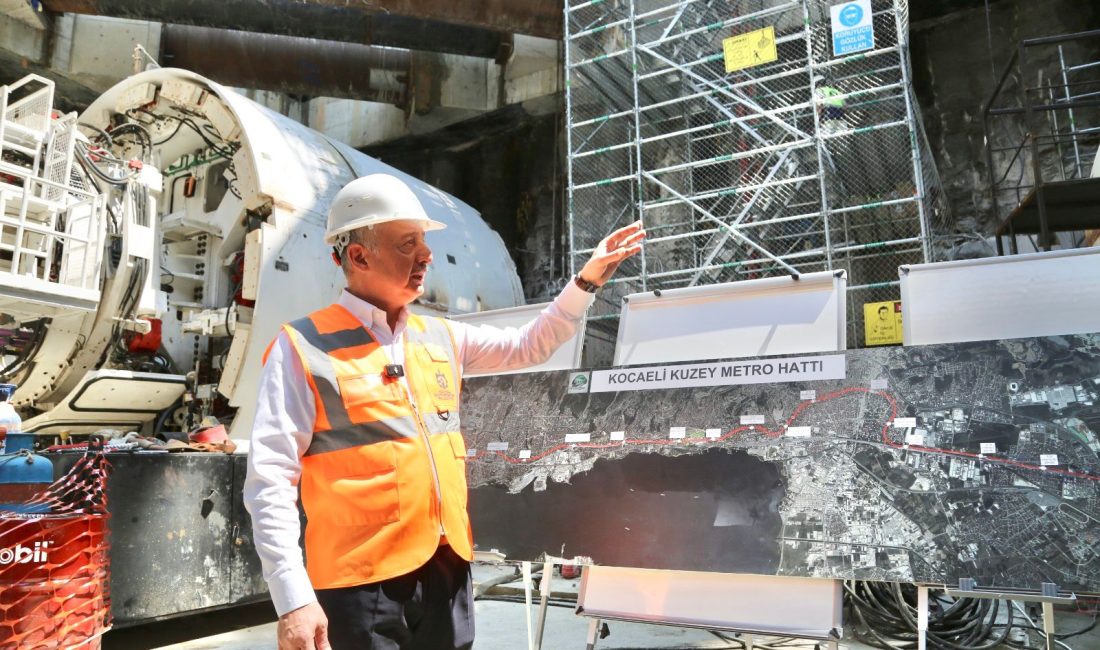 Körfezray Metrosu’nun tünel çalışmalarına başlayacak olan dev köstebekler, 24 saat
