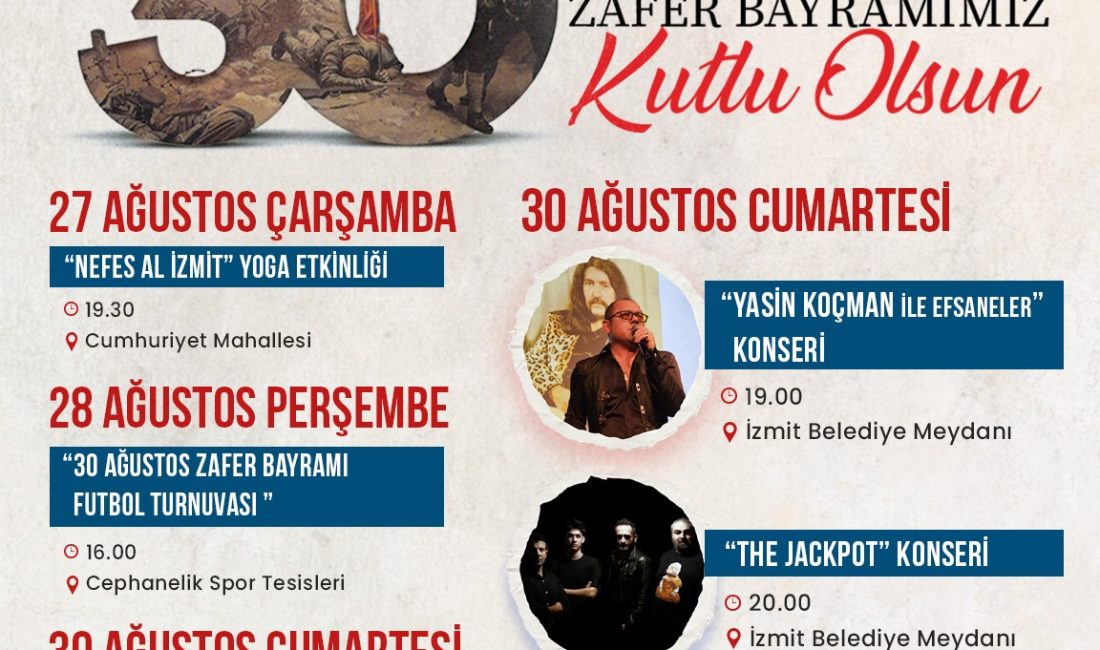 İzmit Belediyesi, 30 Ağustos Zafer Bayramı’nın 103. yıl dönümünü spor,