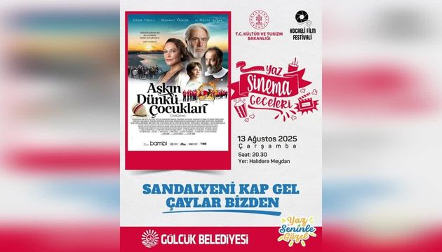 Gölcük Belediyesi tarafından Yaz Sinema Geceleri etkinlikleri, 13 Ağustos Çarşamba