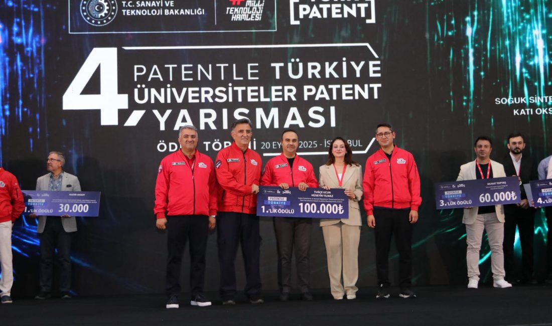 Gebze Teknik Üniversitesi (GTÜ) araştırmacıları, 4. Patentle Türkiye Üniversiteler Patent