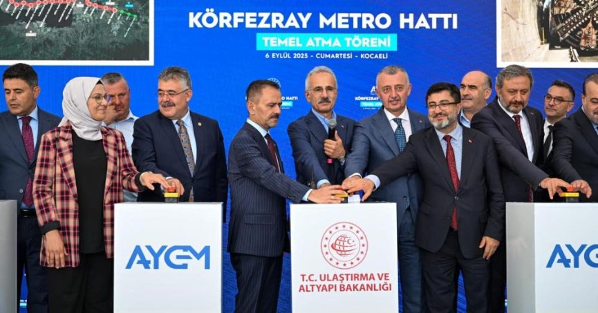 Kocaeli'de 77 milyar TL yatırım bedeliyle hayata geçirilen Körfezray Metro