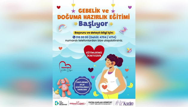 İzmit Belediyesi, anne adaylarının gebelik ve doğum sürecine bilinçli hazırlanabilmeleri