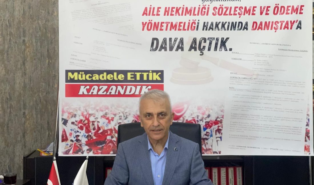 Türk Sağlık Sen Kocaeli Şube Başkanı Ömer Çeker 06.09.2025 tarihinde