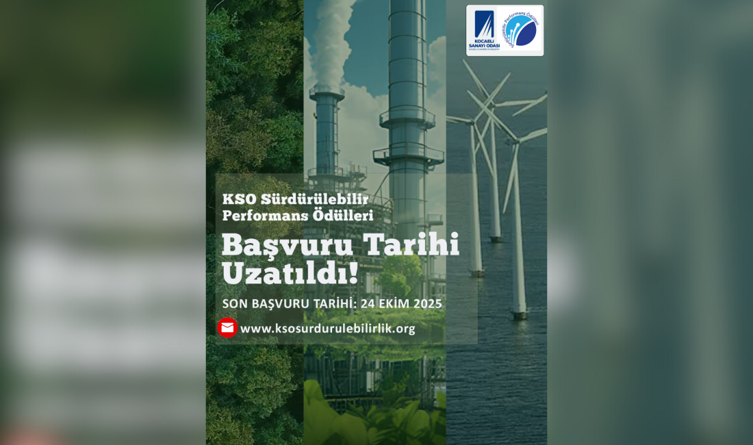 KSO Sürdürülebilir Performans Ödüllerine başvurular devam ediyor. Organizasyona katılmak
isteyen firmalar