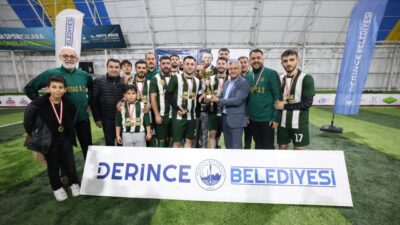 Derince Belediyesi’nin düzenlediği Birimler Arası Futbol Turnuvası’nda heyecan final müsabakalarının