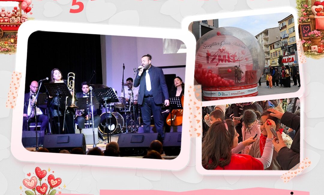 İzmit Belediyesi, 14 Şubat Sevgililer Günü’nde Belediye Meydanı’nda gün boyu