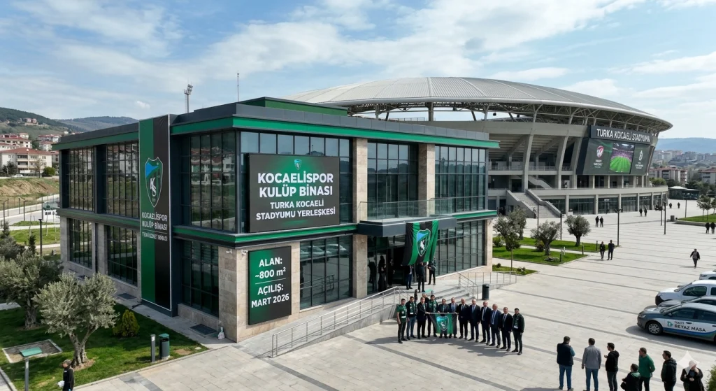 Kocaelispor'un yeni kulüp binası Turka Kocaeli Stadyumu bünyesinde inşa edilecek.