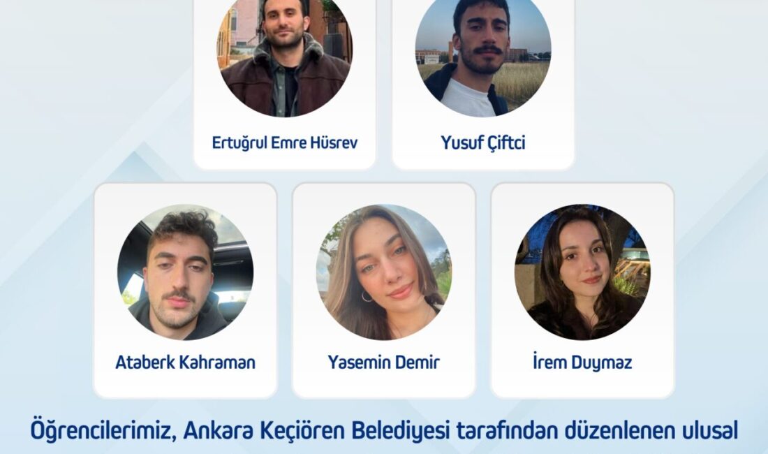 GTÜ Mimarlık Fakültesi öğrencilerimiz, Keçiören Belediyesi tarafından düzenlenen ulusal tasarım