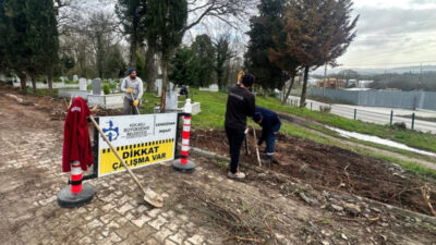 Kocaeli Büyükşehir Belediyesi, mezarlıkların güvenli ve estetik bir görünüme kavuşması