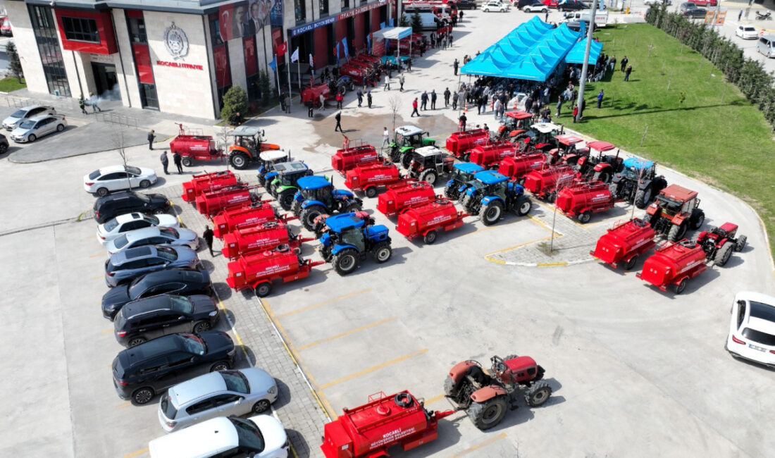 Kocaeli Büyükşehir Belediyesi, kırsaldaki yangın söndürme tankerlerinin sayısını 105’e çıkardı.