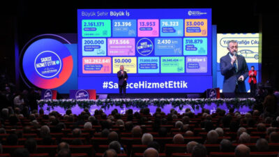 Kocaeli Büyükşehir Belediye Başkanı Tahir Büyükakın, “Sadece Hizmet Ettik” sunumunda