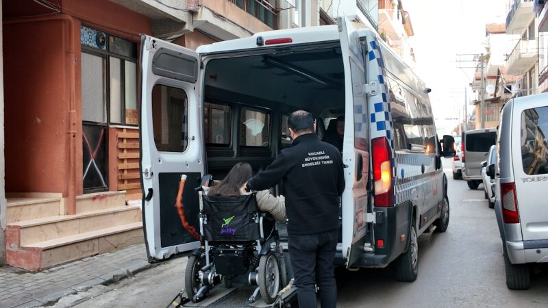 Büyükşehir Belediyesi’nin “Engelsiz Taksi” projesi, Engelli Kamu Personeli Seçme Sınavı’na