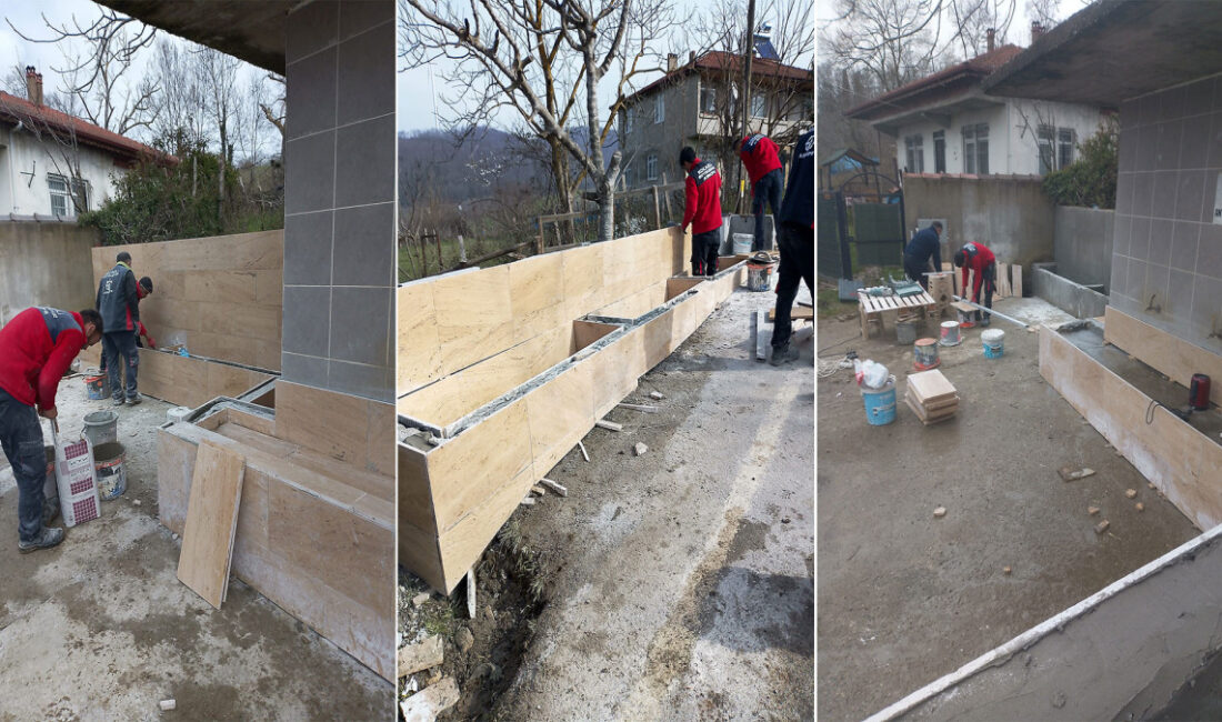 Kocaeli Büyükşehir Belediyesi, kırsal mahallelerde ortak kullanım alanlarını iyileştirmeye yönelik