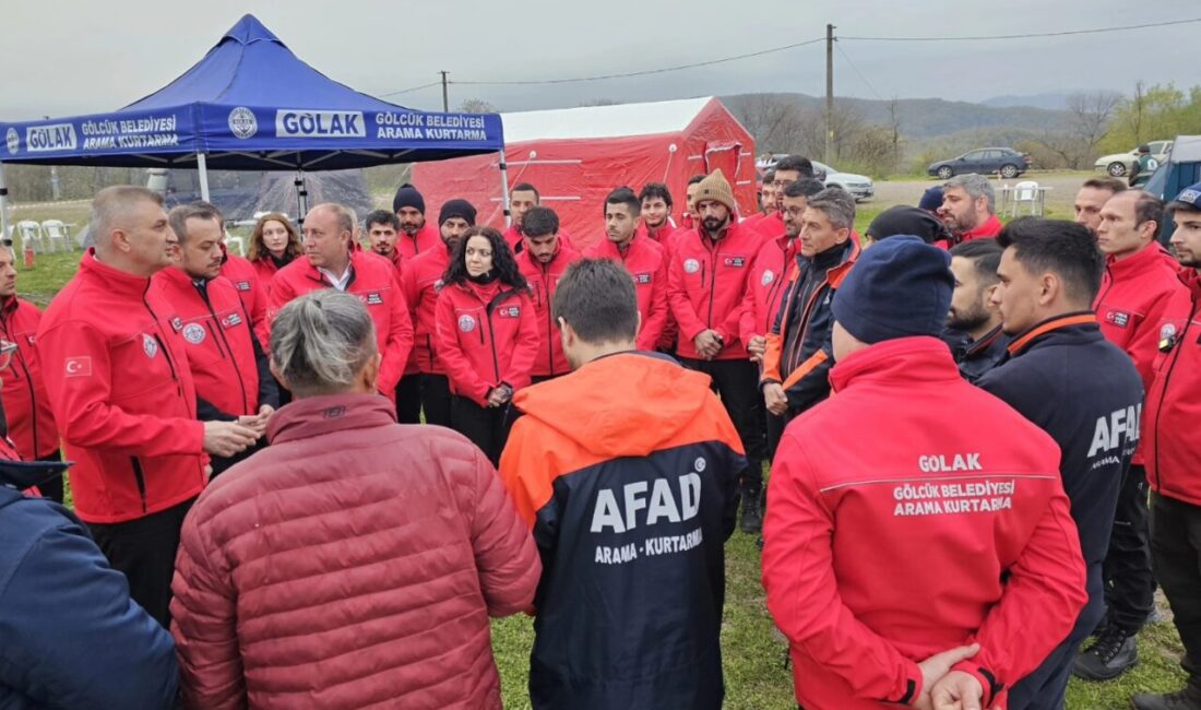 Gölcük Belediyesi’nin olası afetlere karşı hazırlıklarını güçlendirmek amacıyla oluşturduğu arama