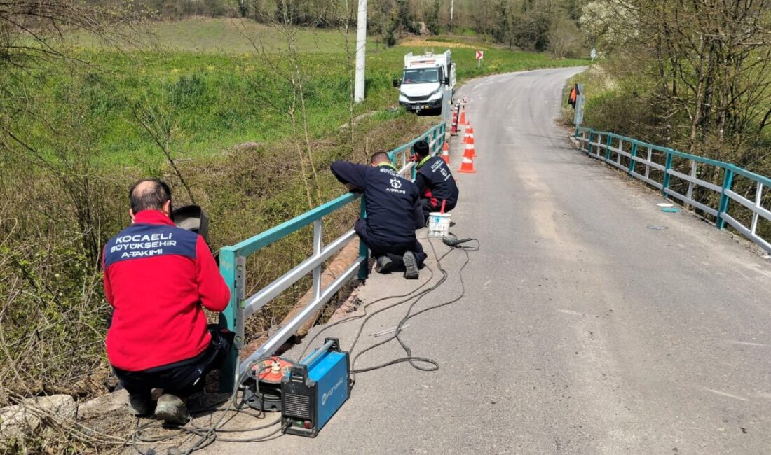 Büyükşehir Belediyesi A Takımı ekibi, Kocaeli genelinde bakım ve onarım