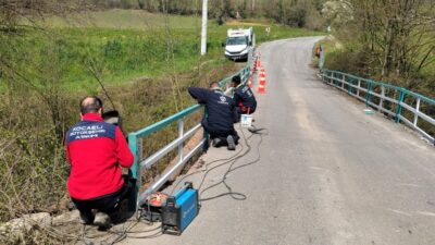 Büyükşehir Belediyesi A Takımı ekibi, Kocaeli genelinde bakım ve onarım