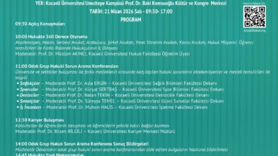 Kocaeli Üniversitesi Hukuk Fakültesi ev sahipliğinde, Kocaeli Barosu ve Kocaeli