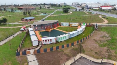 Çocukların güvenli ve eğitici bir ortamda eğlenerek vakit geçirdiği “Lokomotif