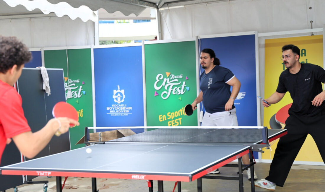 Kocaeli Büyükşehir Belediyesi’nin 19 Mayıs etkinlikleri kapsamında düzenlediği EnFest’te kurulan