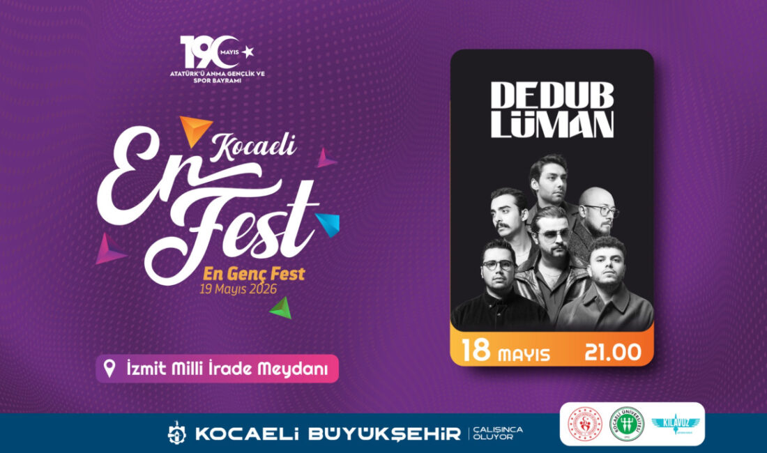 Son dönemin sevilen alternatif rock grubu Dedublüman, Kocaeli Büyükşehir Belediyesi’nin
