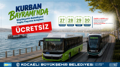Kocaeli Büyükşehir Belediyesi, Kurban Bayramı süresince vatandaşların bayram ziyaretlerini daha