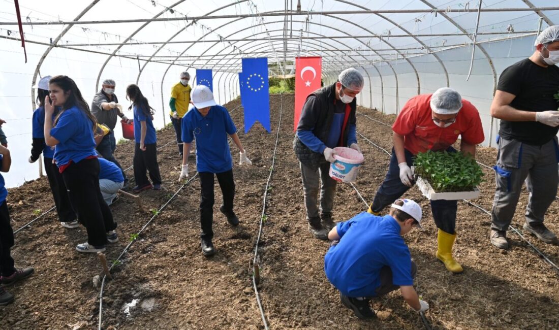 Kocaeli AB Bilgi Merkezi, çocukların toprakla buluşup doğayla bağ kurduğu