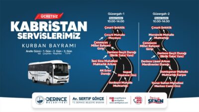 Derince Belediyesi, Arefe Günü ve Kurban Bayramı'nın ilk üç gününde